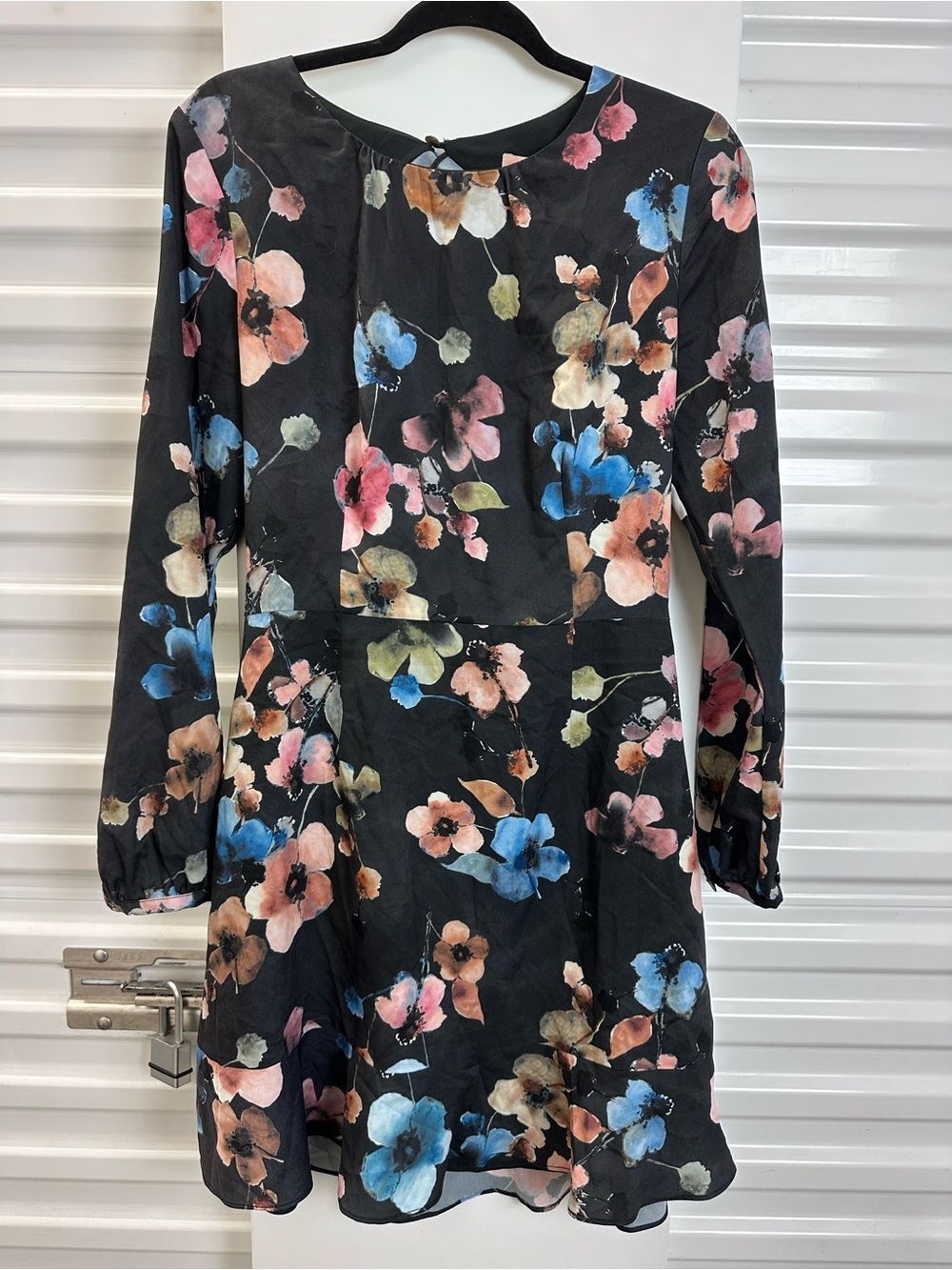 Hutch Floral and Black Long Sleeved Dress